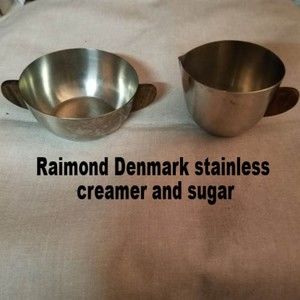 Raimond Denmark stainless creamer and sugar